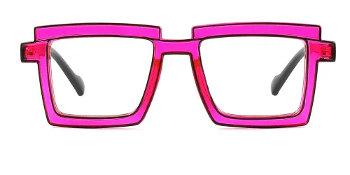 P5207 Flossie Rectangle purple glasses