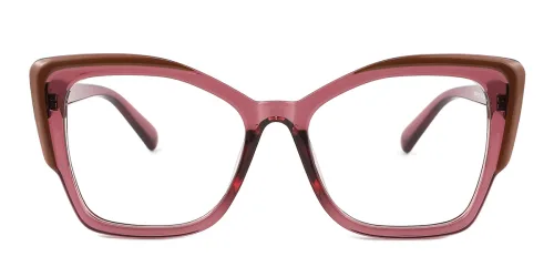 P5217 Xing Cateye red glasses