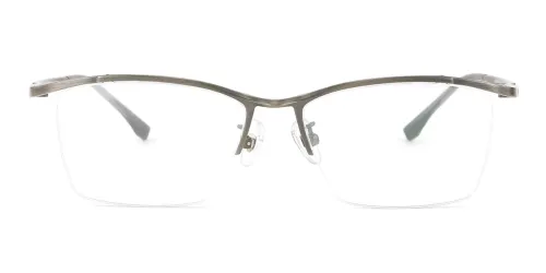 P99090 Kitty Rectangle brown glasses