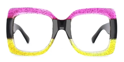 Q120 Whitney Geometric purple glasses