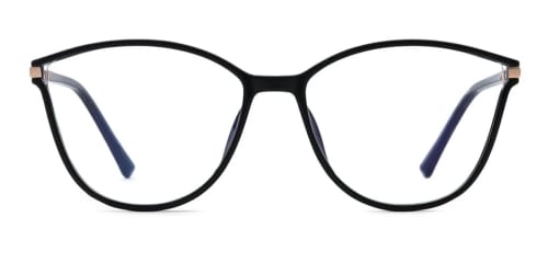 R87041 Davina Cateye black glasses