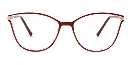 R87041 Davina Cateye red glasses