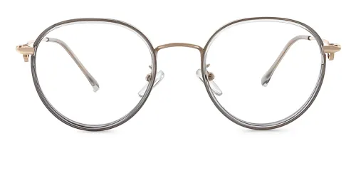 S11366 Antonia Round grey glasses