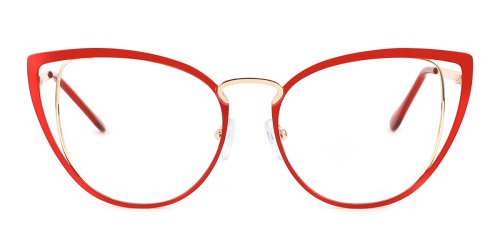 S1820 Sage Cateye red glasses