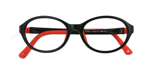 S2020 Angelia Oval black glasses