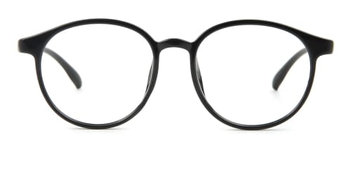 S6156 Ardys Oval black glasses