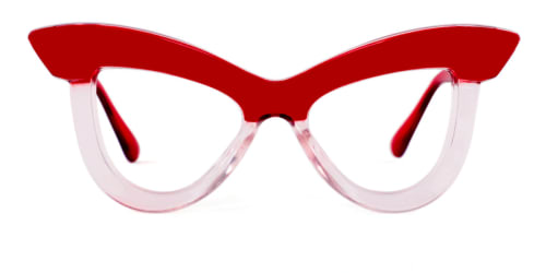 S8053 Kerrin Cateye red glasses
