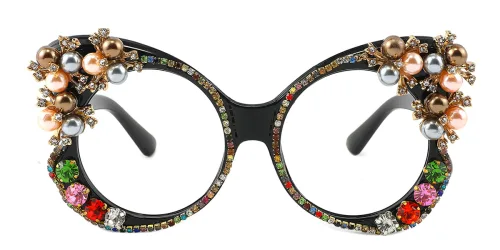 T53021 Babs Butterfly black glasses