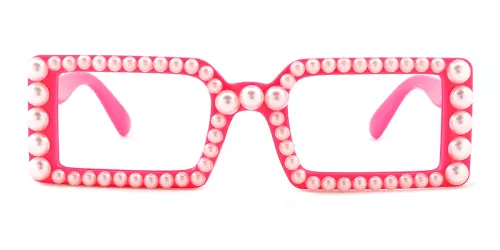 T6160 Palma Rectangle red glasses