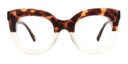 T7110 Quiana Geometric tortoiseshell glasses