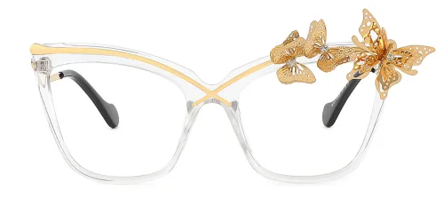 T92107 Kaila Cateye clear glasses