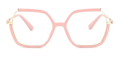 TJ882 Lindsay Geometric pink glasses