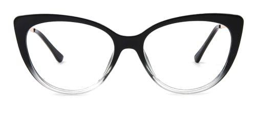 TR5018 Leta Cateye black glasses
