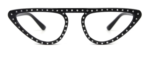 W68021 Kiho Cateye black glasses