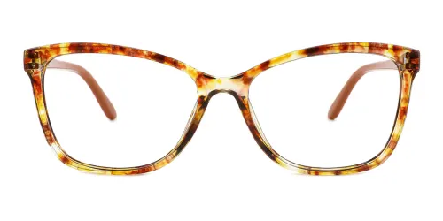 X001 Vickie Rectangle brown glasses