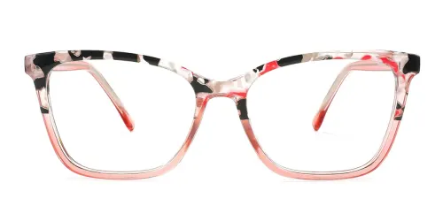 X2203 Odalys Rectangle pink glasses