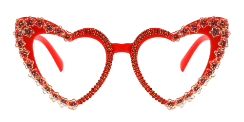 XZ003 Farha  red glasses