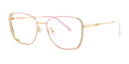 Y063 Wilhelmina Cateye pink glasses