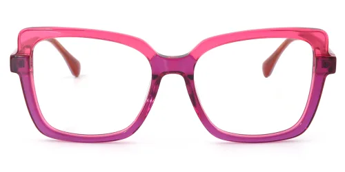 YC-21129 Lawanda Cateye,Geometric purple glasses