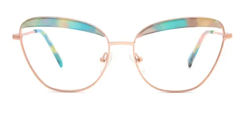 YD1040 Jessye Cateye,Oval, blue glasses