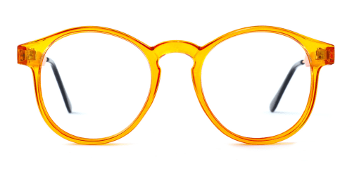 Z3185 Yadyra Round orange glasses