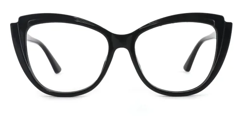 Z3338 Jaylee Cateye black glasses