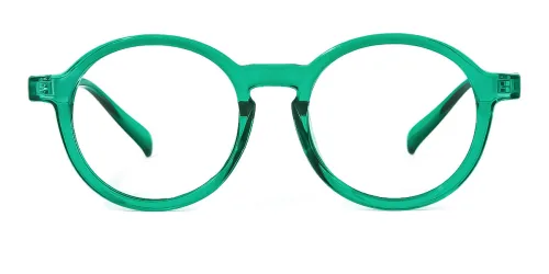 Z3389 Ady Round green glasses