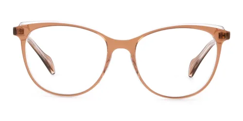 Z506 Quanda Oval brown glasses