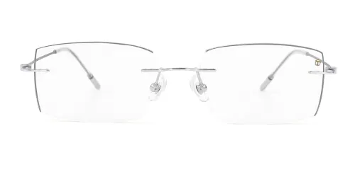 Z6016 Linda Rectangle silver glasses