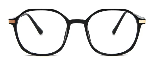 ZY2053 Ariana Oval black glasses