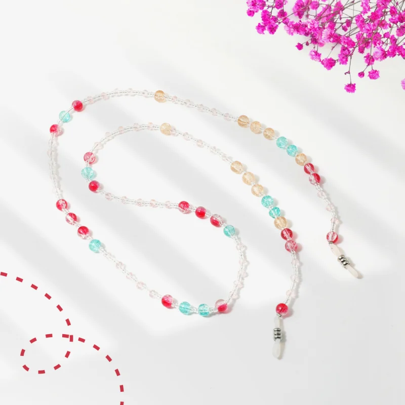 Colorful Chic Beaded Eyeglasses Chain