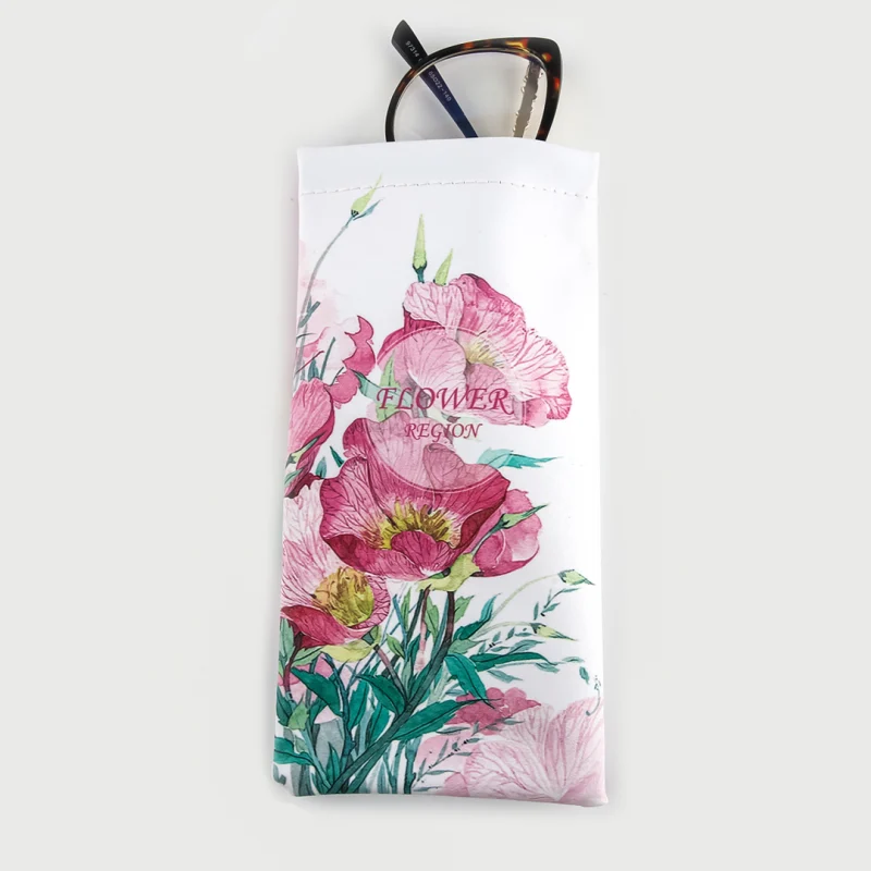 Spring Begonia Eyeglass Bag
