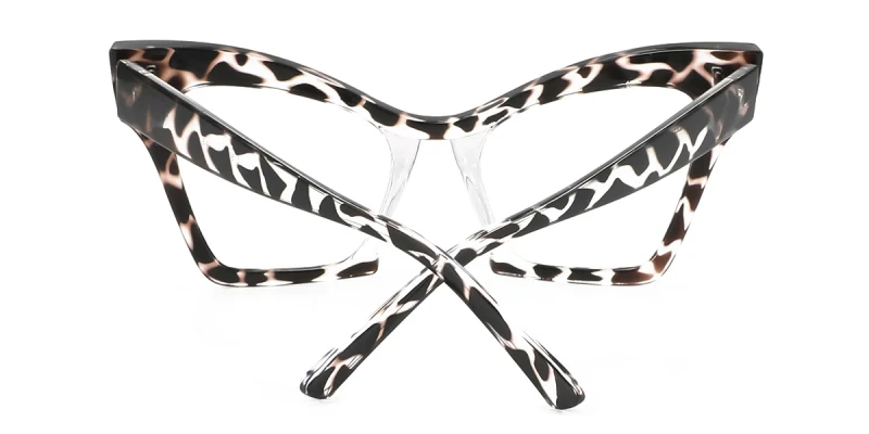 Tortoiseshell Cat-eye Retro Large Eyeglasses | WhereLight