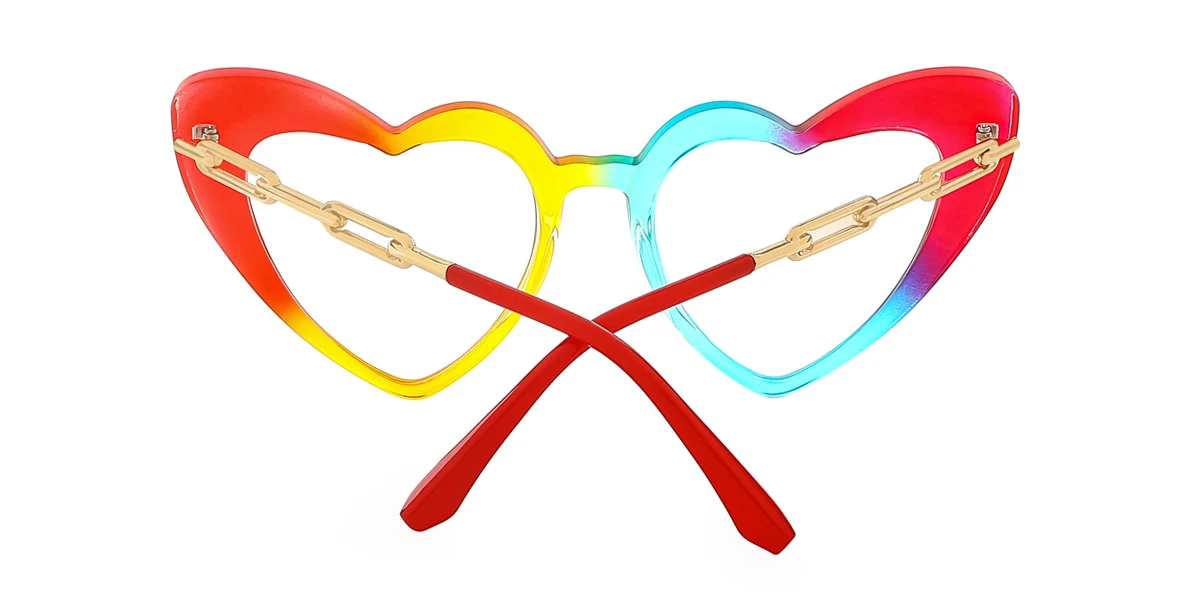 Multicolor Heart Unique Gorgeous  Eyeglasses | WhereLight