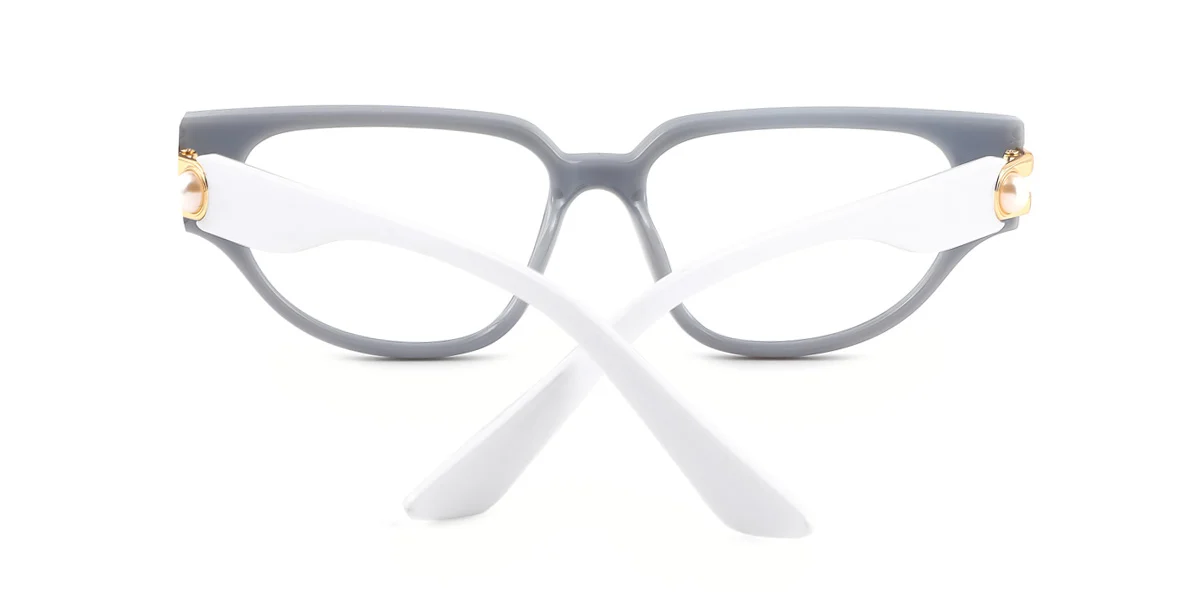 Grey Cateye Gorgeous Custom Engraving Eyeglasses | WhereLight