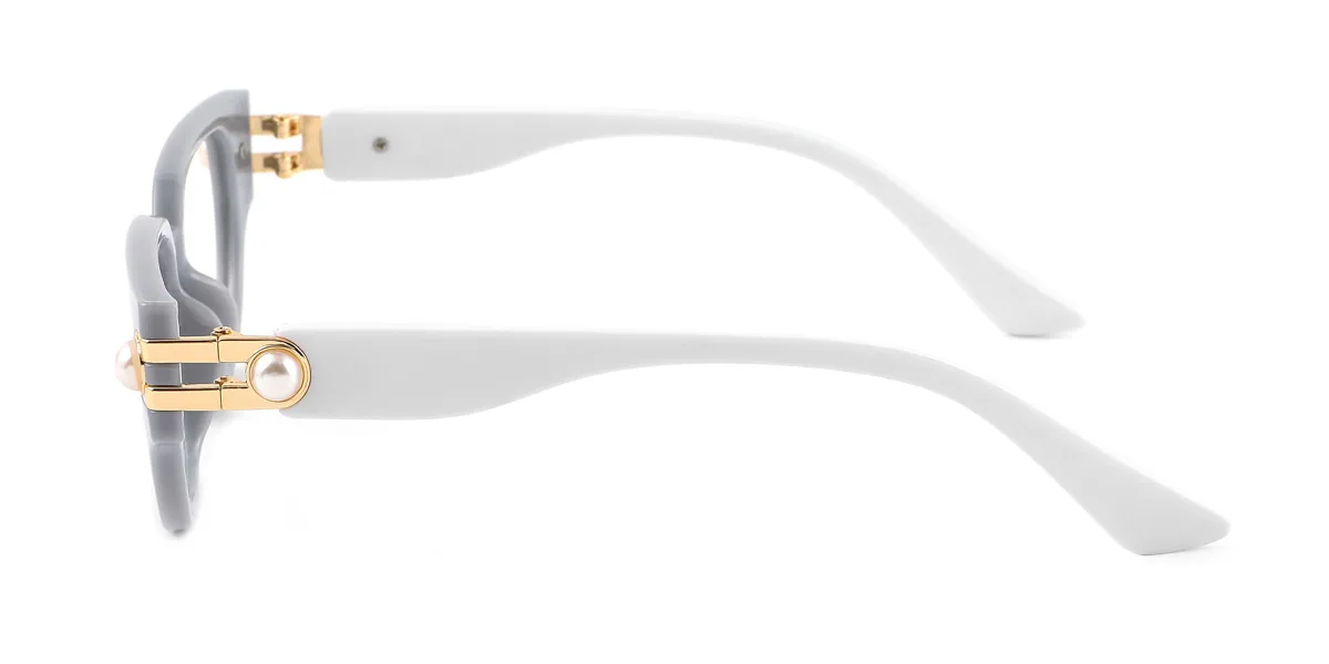 Grey Cateye Gorgeous Custom Engraving Eyeglasses | WhereLight