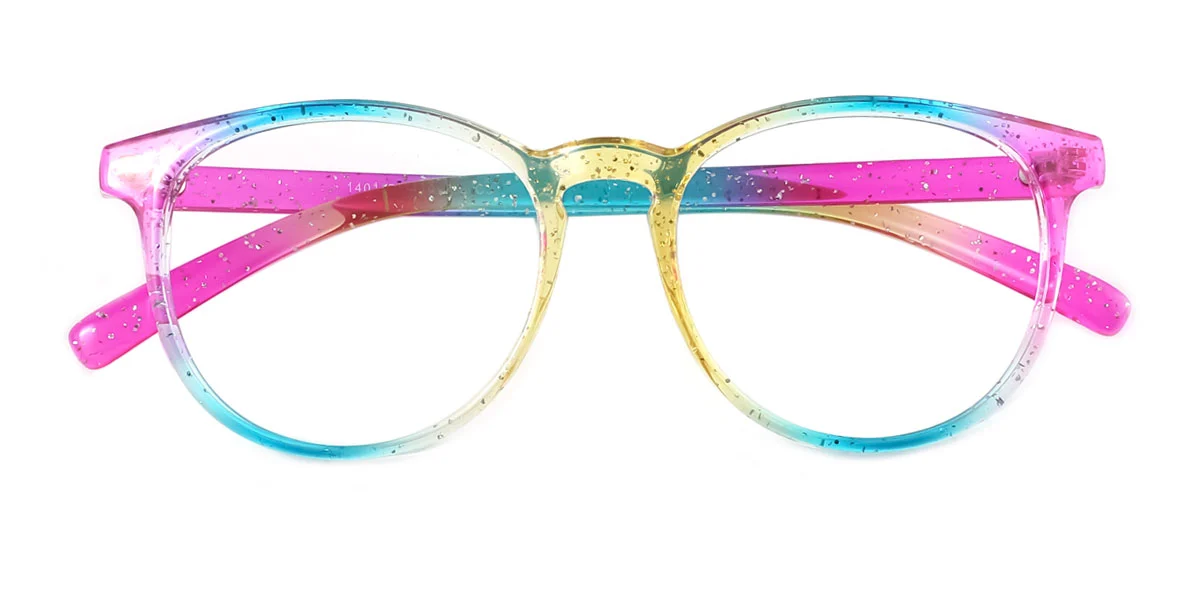 Multicolor Oval Classic Super Light Custom Engraving Eyeglasses | WhereLight