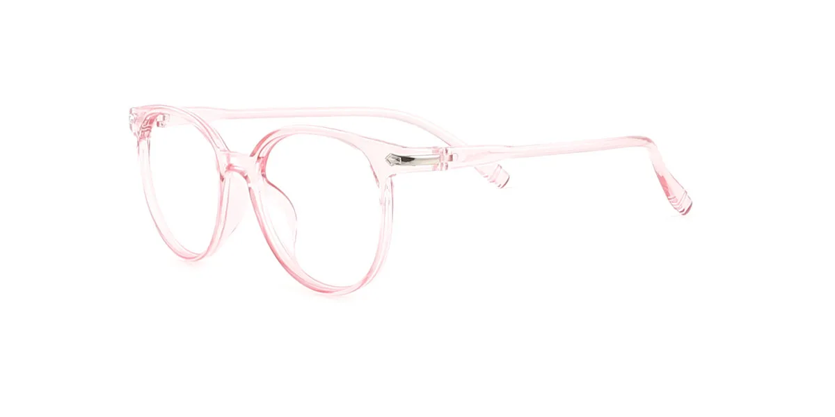 Pink Oval Classic Custom Engraving Eyeglasses | WhereLight