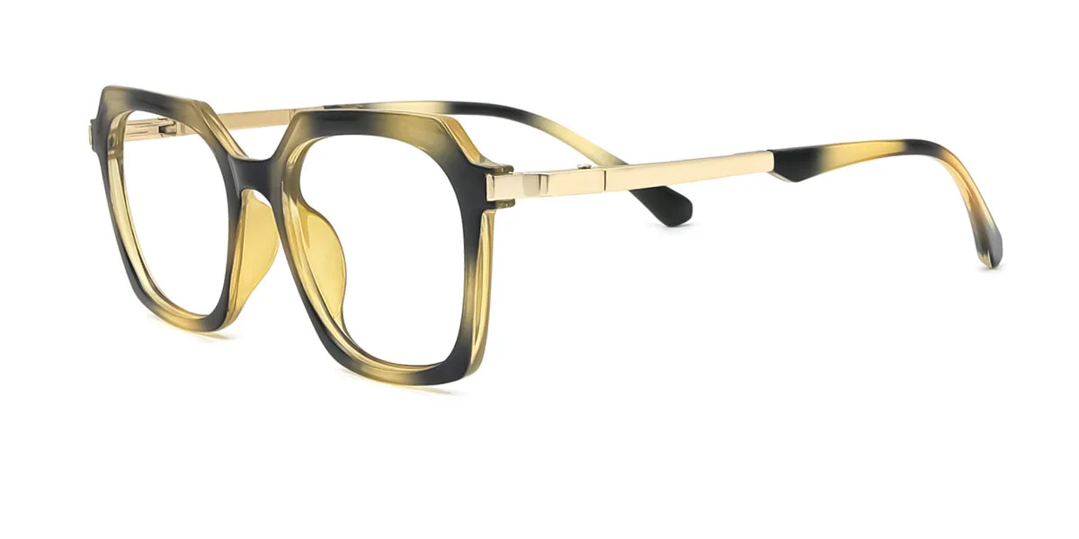 Floral Geometric Irregular Simple Retro  Eyeglasses | WhereLight