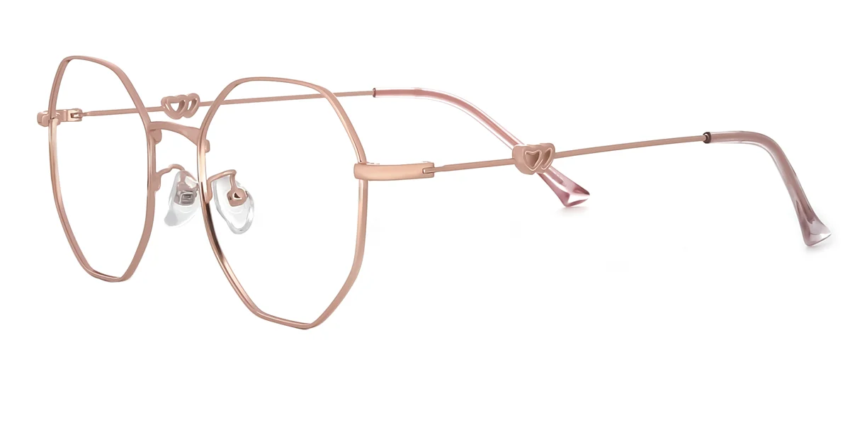 Pink Geometric Unique Gorgeous Super Light Eyeglasses | WhereLight