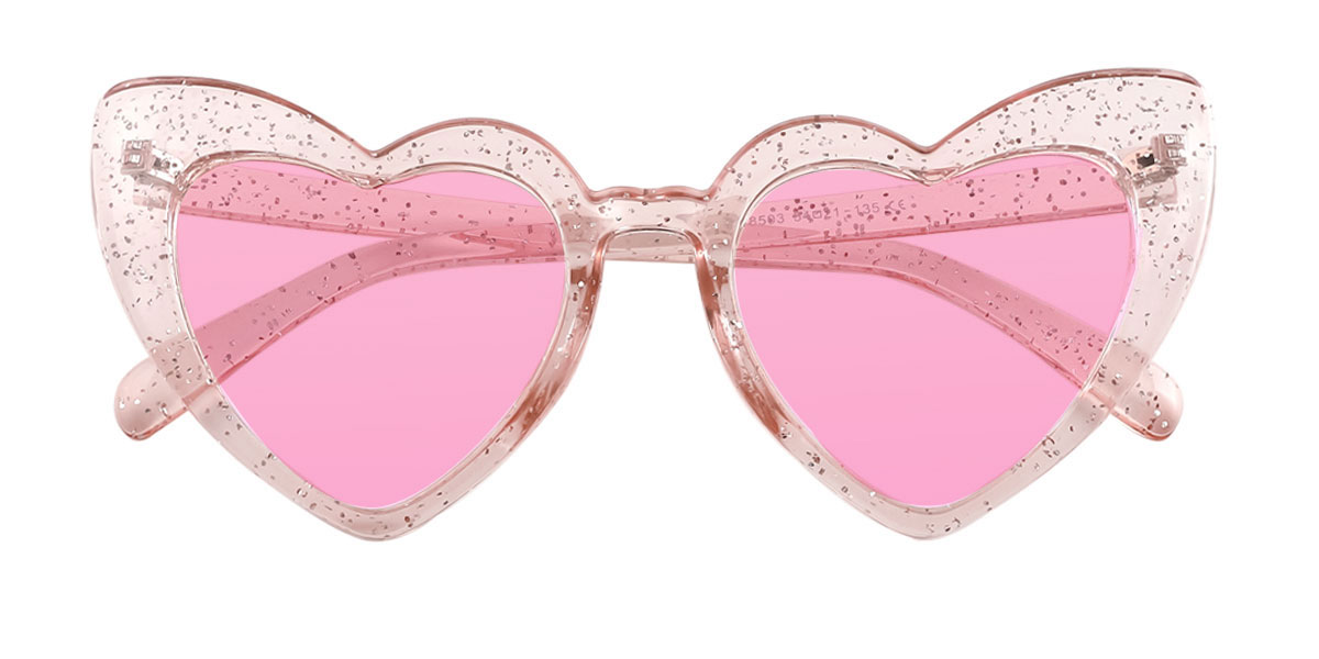 Pink Heart Unique Custom Engraving Sunglasses Wherelight