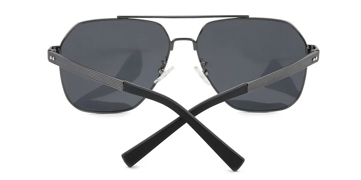 Black Aviator Classic Custom Engraving Sunglasses | WhereLight