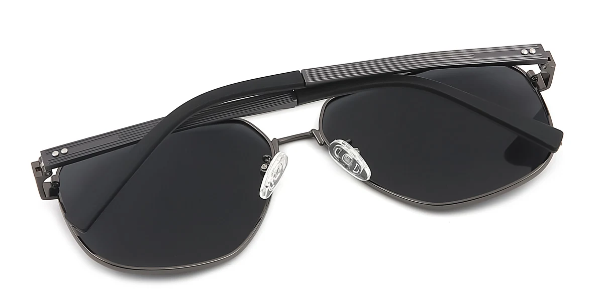 Black Aviator Classic Custom Engraving Sunglasses | WhereLight