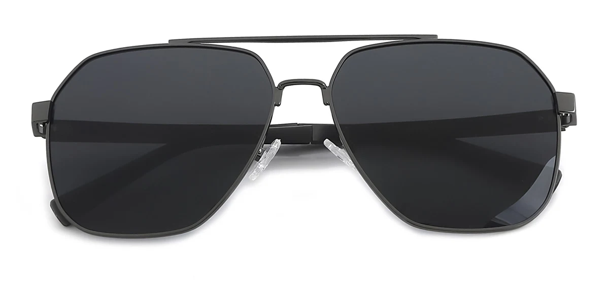 Black Aviator Classic Custom Engraving Sunglasses | WhereLight
