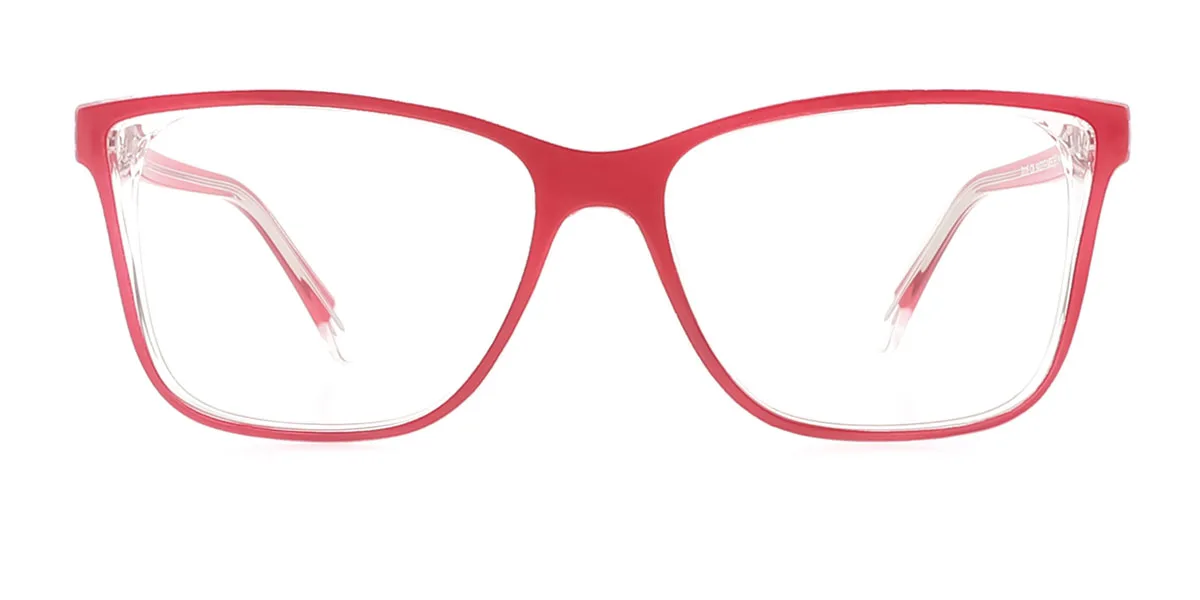 Red Oval Classic Spring Hinges Custom Engraving Eyeglasses | WhereLight