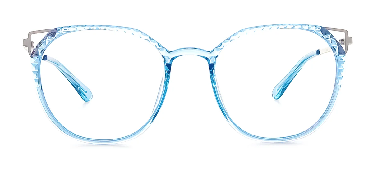 Blue Cateye Unique Gorgeous Spring Hinges Super Light Eyeglasses | WhereLight
