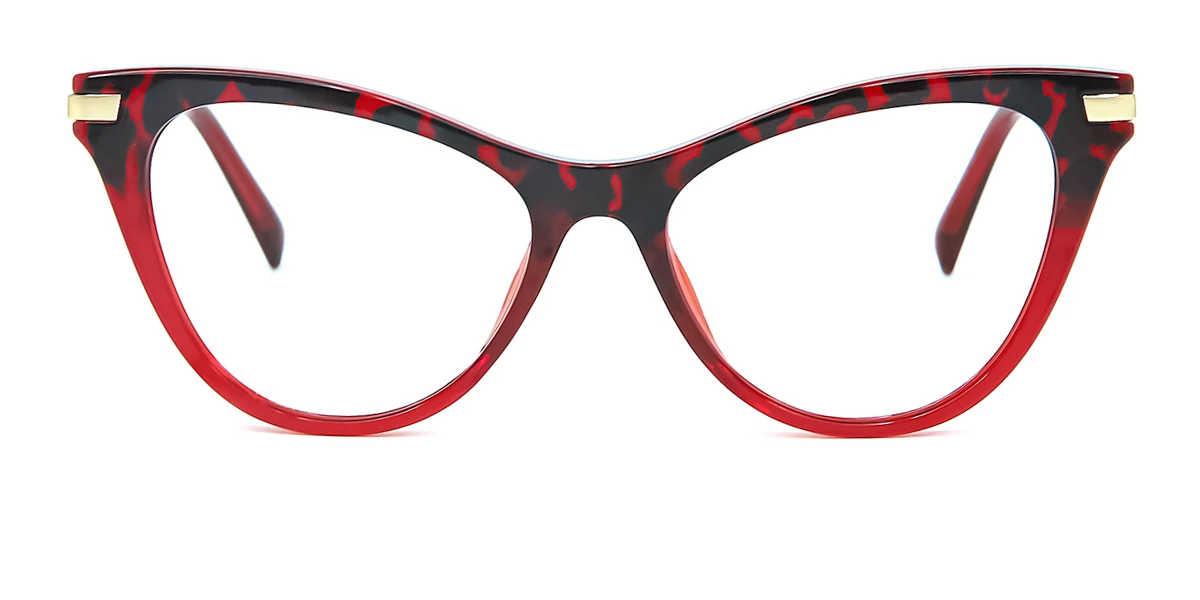 Red Cateye Classic Unique Gorgeous Spring Hinges Eyeglasses Wherelight