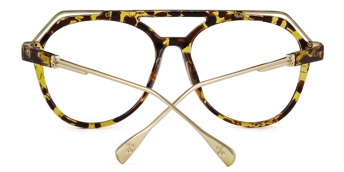 Tortoiseshell Aviator Unique  Eyeglasses | WhereLight
