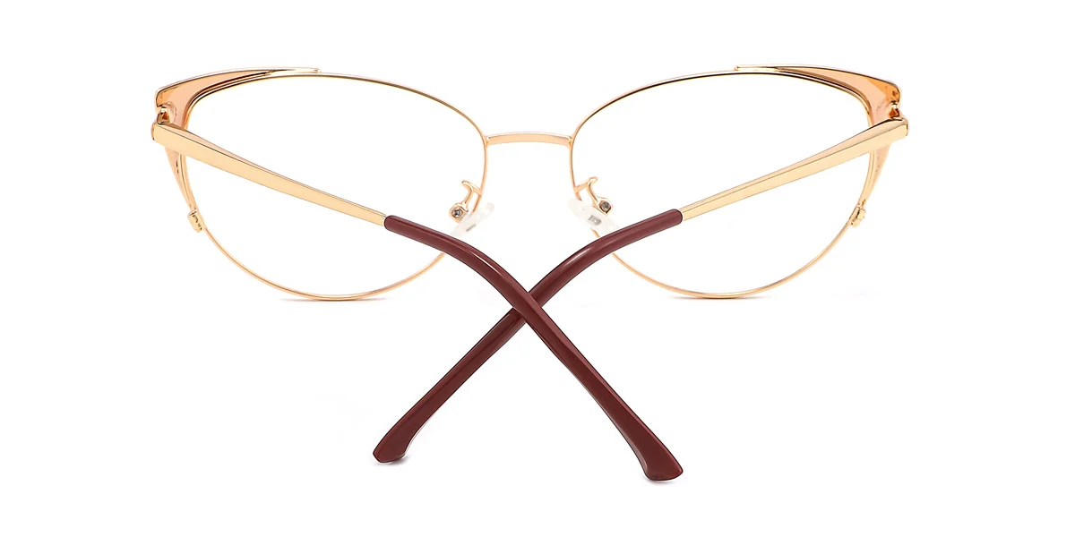 Red Cateye Unique Spring Hinges Eyeglasses WhereLight
