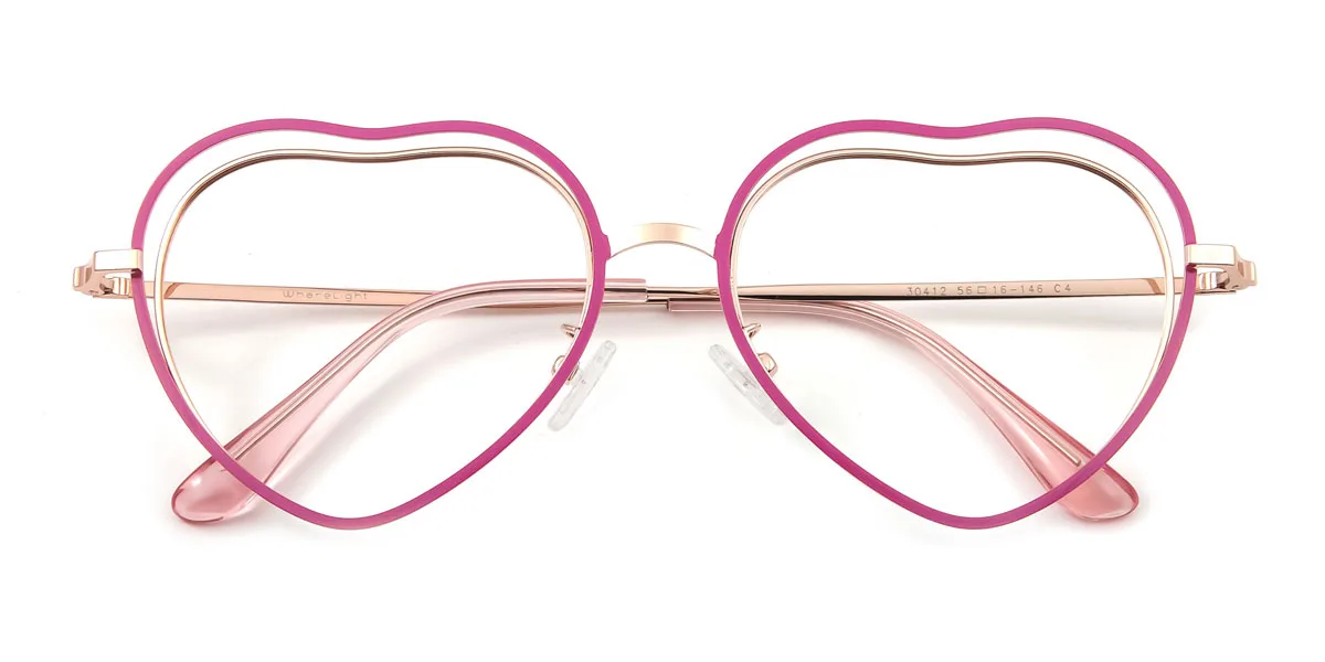 Purple Heart Simple Gorgeous Super Light Eyeglasses | WhereLight